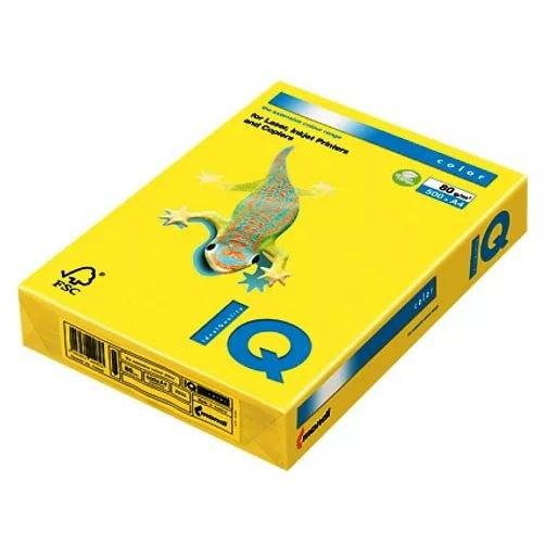 Офисная бумага цветная "IQ" Yellow (Желтая) A4 / 500л / 80гр/м2