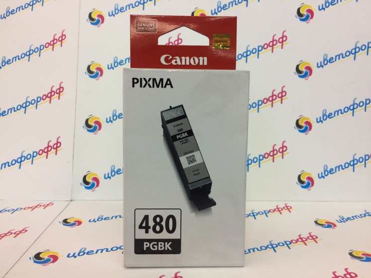 Картридж струйный оригинальный "Canon" PGI-480 PGBK Black (PGI-480 PGBK/2077C001) PIXMA TR7540/8540 TS6140/8140/9140