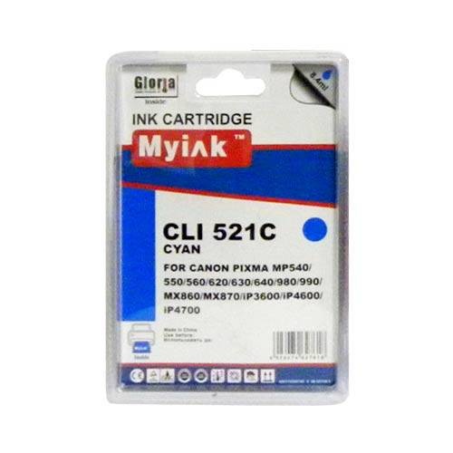 Картридж совместимый (аналоговый) для "Canon" CLI-521C Cyan "MyInk"
