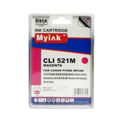 Картридж совместимый (аналоговый) для "Canon" CLI-521M Magenta "MyInk"