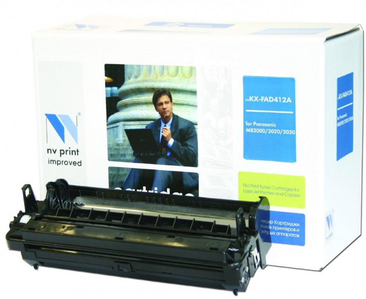 Фотобарабан совместимый NV Print для (Drum Unit) Panasonic KX-FAD412A  для KX-MB1900/2000/2010/2020/2025/2030/2051/2061