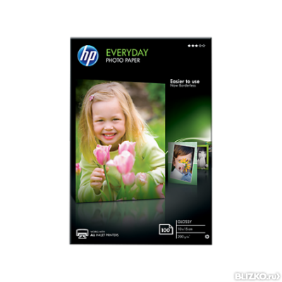 Фотобумага "Hewlett-Packard" А6 (100x150) глянцевая (Glossy), 100 листов, 200 гр/м2 (CR757A)