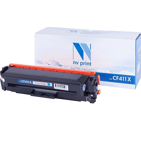 Картридж совместимый NV Print для HP CF411X Cyan для LaserJet Pro Color M377 / M452 / M477