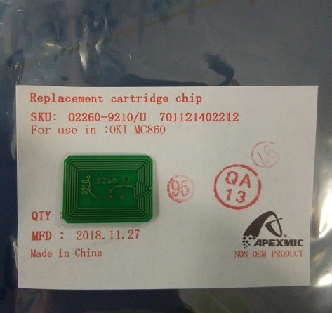 Чип для Oki OkiData MC860 (44059210) (10K) Magenta (совместимый)