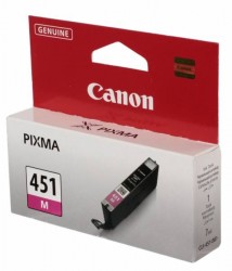 Картридж струйный оригинальный "Canon" CLI-451M Magenta (CLI-451 М/6525B001) PIXMA-MG5440/MG5540/MG5640/MG6340/MG6640/MG7140/iP7240/iP8740