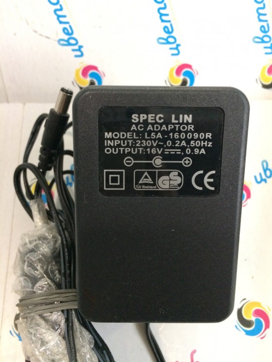 Блок питания адаптер SPEC LIN (L5A-160090R) 16V 900mA б/у
