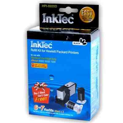 Заправочный набор (HPI-6920D) Black pigment для картриджей Hewlett Packard №920 "InkTec"