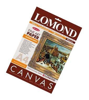 Фотобумага натуральный льняной холст с полимерным покрытием для пигментных чернил, 10 листов A4 (210x297), 320 гр/м2 (0908421) "Lomond" для струйного принтера