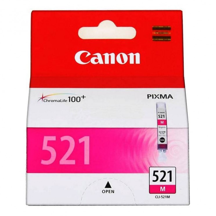 Картридж струйный оригинальный "Canon" CLI-521M Magenta (CLI-521M/2935B004) PIXMA-MP540/MP550/MP630/MP640/MP980/MP990/iP3600/iP4600/iP4700