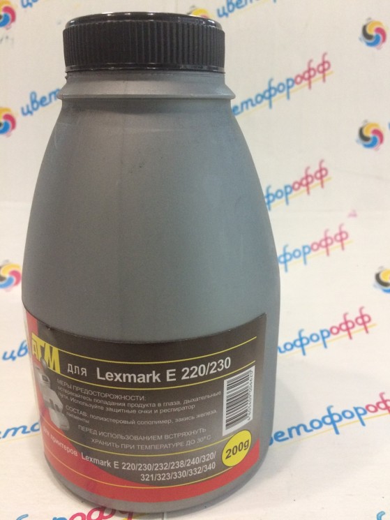 Тонер для Lexmark E220 / E230 / E320 / E321 / E323 (фл,200,Polyester) Silver ATM