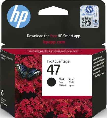 Картридж струйный оригинальный "Hewlett-Packard" №47 Black (6ZD21AE) DeskJet Ink Advantage Ultra-4825/4826/4828/4829/4877 All-in-One