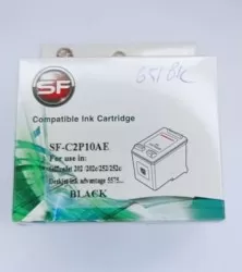  Картридж совместимый (аналоговый) для "Hewlett-Packard" №651XL (C2P10AE) Black "SuperFine" (С уровнем чернил)