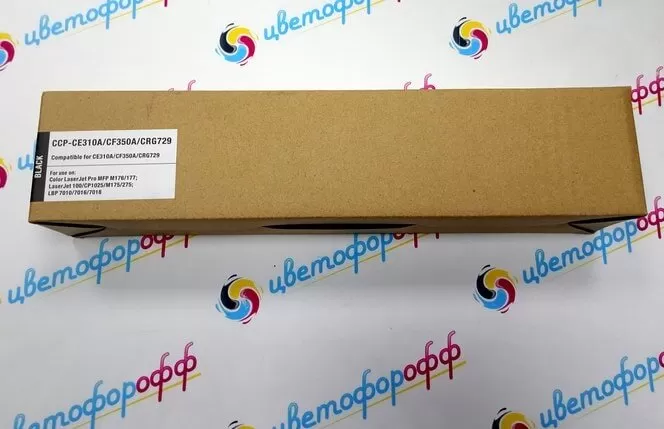 Картридж совместимый OEM для HP CE310A/CF350A для Canon 729 Black для Color LaserJet Pro-CP1025/M175/M176/M177/M275 LBP-7010/7018
