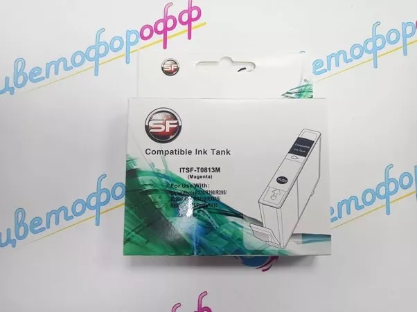 Картридж совместимый (аналоговый) для Epson T0813 Magenta "SuperFine"
