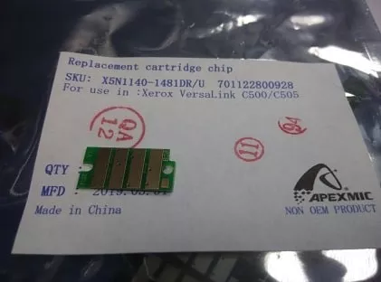 Чип для Xerox VersaLink-C500/C505 (40K) 108R01481 Cyan DRUM (совместимый)