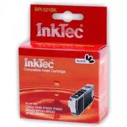 Картридж совместимый (аналоговый) для "Canon" CLI-521BK (BPI-521Bk) Black "InkTec"