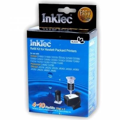 Заправочный набор (HPI-1061D) Black pigment для картриджей Hewlett Packard №122, №122XL "InkTec"