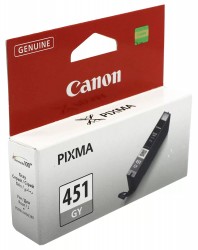 Картридж струйный оригинальный "Canon" CLI-451GY Grey (CLI-451 GY/6527B001) PIXMA-MG6340/MG7140/MG7540/iP8740