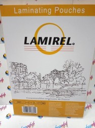 Пленка для ламинатора A4 (216х303) глянцевая, 100 листов, 75мкм "Lamirel"