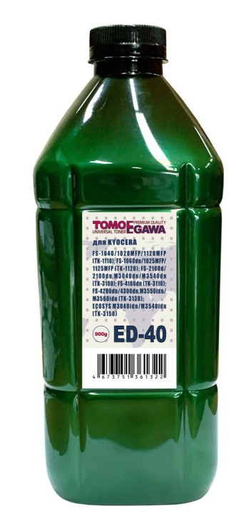 Тонер для Kyocera-Mita Универсал тип ED-40 (флакон 900гр.,TOMOEGAWA) Green ATM