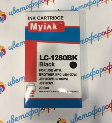 Картридж совместимый (аналоговый) для "Brother" LC1280XLBk Black "MyInk"