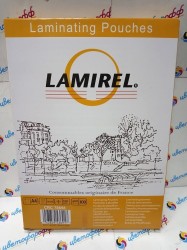 Пленка для ламинатора A4 (216х303) глянцевая, 100 листов, 100мкм "Lamirel"