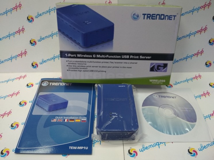 Принт-сервер Trendnet TEW-MP1U 1-Port Wireless G Multi-Function USB Print Server