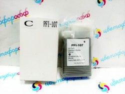 Картридж совместимый (аналоговый) для "Canon" PFI-107C Cyan "ColorPro" (С уровнем чернил)
