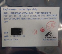 Чип для HP CF541A (1,3K) Cyan (совместимый) LaserJet Pro Color M254 / M280 / M281
