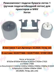 Ремкомплект обходного лотка (ручная подача) для Xerox WorkCentre-5019/5021/Versalink-B7025/C7000/C7020/SC2020 CVT