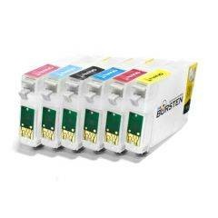 Перезаправляемые "NANO" 2 картриджи для Epson Stylus Photo P50 / PX660 / PX720 (T0801-T0806)