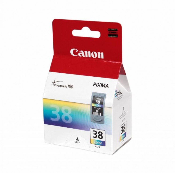Картридж струйный оригинальный "Canon" CL-38 Color (CL-38/2146B005) PIXMA-MP140/MP190/MP210/MP220/MX300/iP1800/iP1900/iP2500/iP2600
