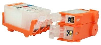 Перезаправляемые картриджи для Canon Pixma-MG6140/MG6240/MG8140/MG8240 (PGI-425Black / CLI-426Bk/C/M/Y/GY) x6шт с авточипами "RealColor"