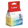 Картридж струйный оригинальный "Canon" CL-51 Color (CL-51/0618B001) PIXMA-MP150/MP160/MP170/MP180/MP450/iP1200/iP2200/iP6220
