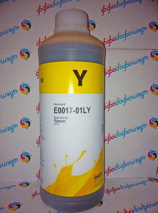Чернила для Epson InkTec E0017-01LY Yellow (Желтый) 1L