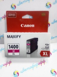 Картридж "Canon" PGI-1400XL Magenta  MAXIFY MB2040/MB2140/MB2340/MB2740 срок годности 2019г., БЕЗ ГАРАНТИИ!!!