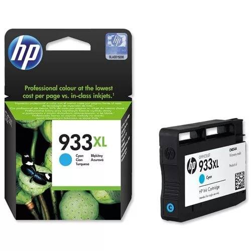 Картридж струйный оригинальный "Hewlett-Packard" №933XL Cyan (CN054AE) OfficeJet-6100/6600/6700/7110/7510/7610/7612