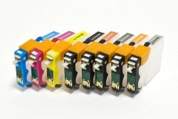 Перезаправляемые "NANO" 1 картриджи для Epson Stylus Photo R1900 (T0870-T0879)