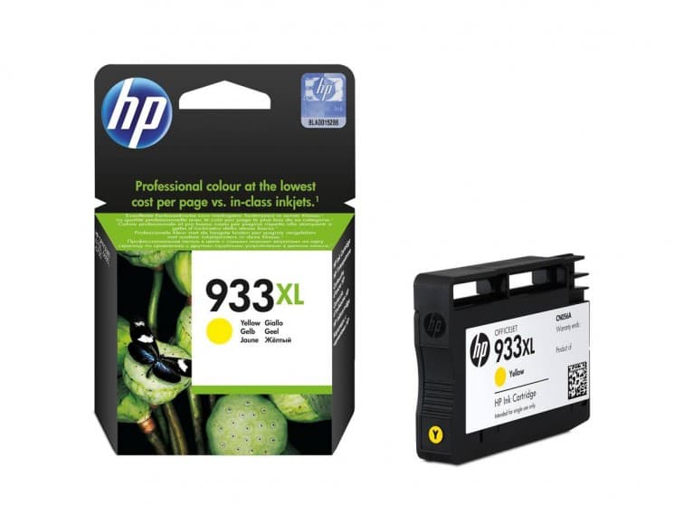 Картридж струйный оригинальный "Hewlett-Packard" №933XL Yellow (CN056AE) OfficeJet-6100/6600/6700/7110/7510/7610/7612