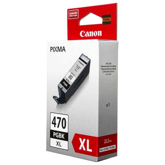 Картридж струйный оригинальный "Canon" PGI-470PGBK XL Black (PGI-470XL PGBK/0321C001) PIXMA-MG5740/MG6840/MG7740/TS5040/TS6040/TS8040/TS9040