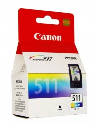Картридж струйный оригинальный "Canon" CL-511 Color (CL-511/2972B007) PIXMA-MP230/MP240/MP250/MP280/MX320/MX410/MP490/MP495/iP2700