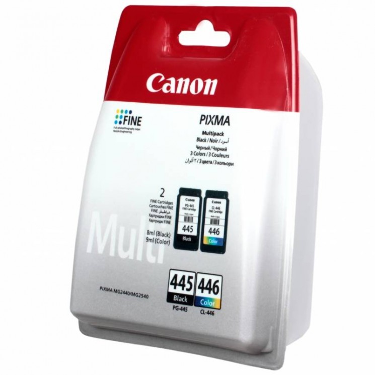 Набор оригинальных струйных картриджей "Canon" PG-445+CL-446 Black+Color (PG-445+CL-446/8283B004)