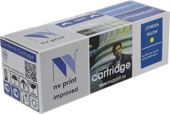 Картридж совместимый NV Print для HP CF402A Yellow  для LJ Pro Color M252 / M274 / M277