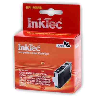 Картридж совместимый (аналоговый) для "Canon" CLI-8BK (BPI-508Bk) Black "InkTec"