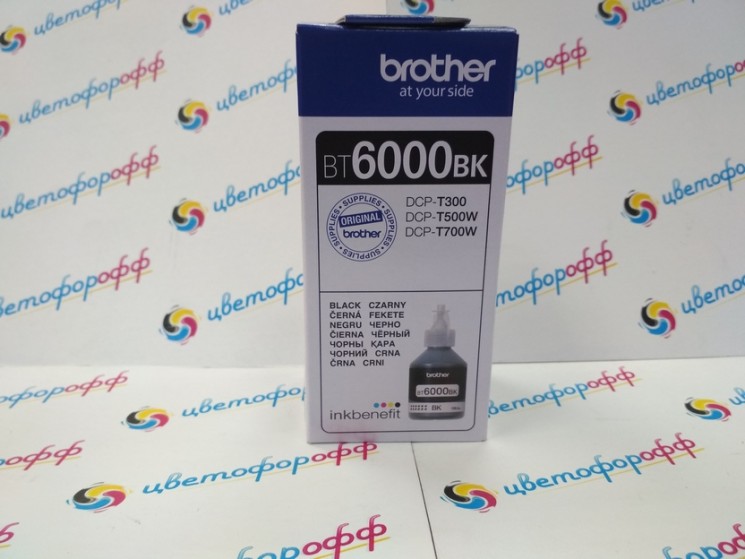 Чернила оригинальные Brother BT6000BK DCP-T300/T500W/T700W Black (108 ml)