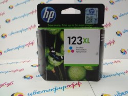 Картридж струйный оригинальный "Hewlett-Packard" №123XL (F6V18AE) Color DeskJet-1110/2130/2132/2134/3630/3832 (уценка по сроку годности: 2017г.)
