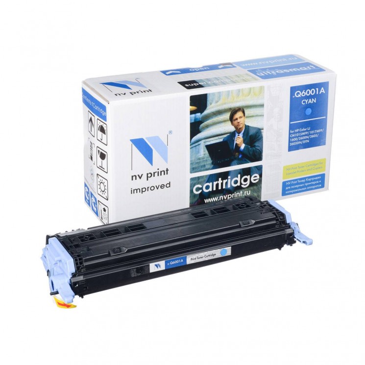 Картридж совместимый NV Print для HP Q6001A Cyan  для CLJ 1600/2600/2605 CM1015/CM1017
