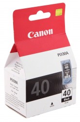 Картридж струйный оригинальный "Canon" PG-40 Black (PG-40/0615B025) PIXMA-MP140/MP150/MP160/MP170/MP180/MP210/MP220/MP450/iP1800/iP1900/iP2200/iP2600