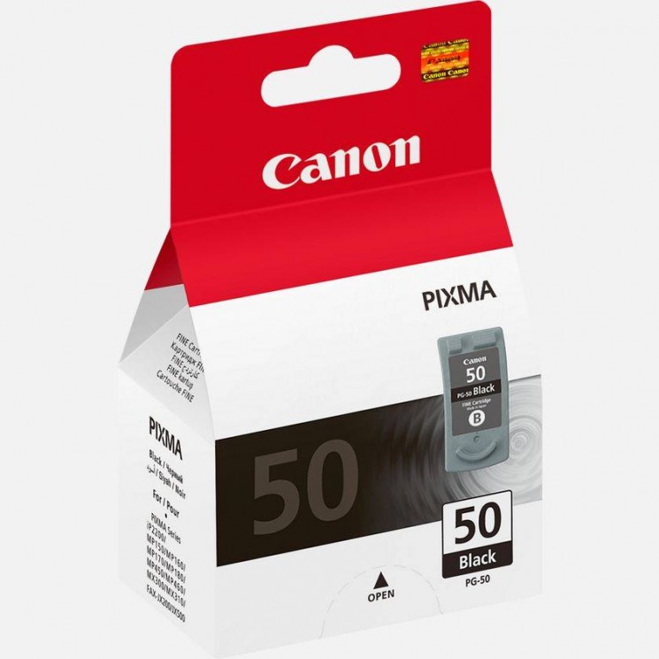 Картридж струйный оригинальный "Canon" PG-50 Black (PG-50/0616B001) PIXMA-MP150/MP160/MP170/MP180/MX300/MP450/MP460/iP2200